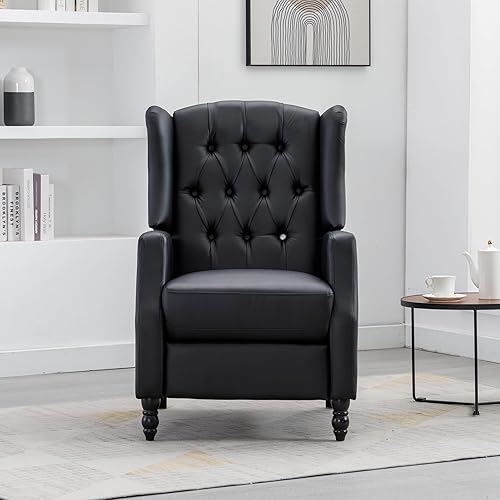 Miniatura 3 de Silla reclinable moderna con respaldo ajustable y reposapiés, cómodo sofá reclinable para adultos, adolescentes, cine en casa, sala de estar,