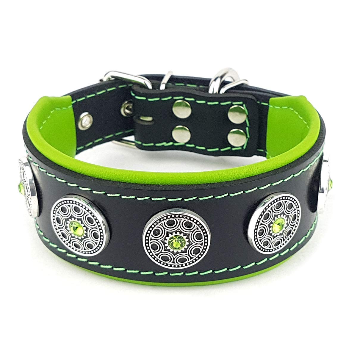 Bestia ''Bijou'' Collar de Perro de Cuero Genuino