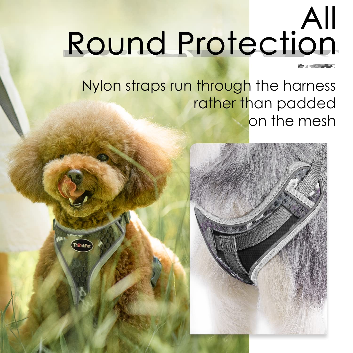 ⭐️ThinkPet 犬ハーネス, 引っ張り防止胴輪, 負担が少ない首輪 並行輸入品】 ThinkPet 犬ハーネス 引っ張り防止胴輪 負担が