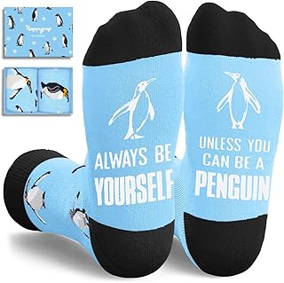 HAPPYPOP Animal Gifts for Women Men - Jellyfish Turtle Socks Penguin Shark Gifts for Teens