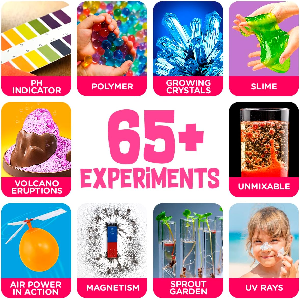 Kids Science Kit, Over 65+ Experiments, Gift for Kids Ages 8-12