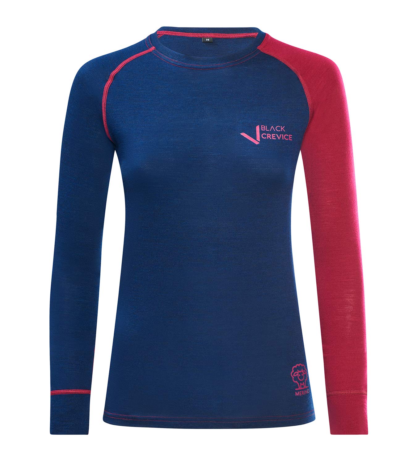 Women's Long-Sleeved Shirt Made of Merino Wool Functional Underwear-image-48
