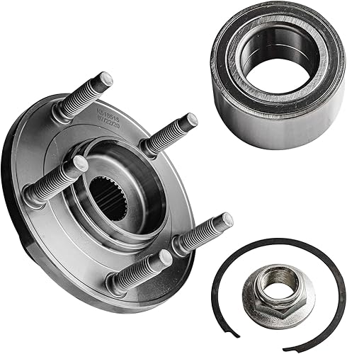 Miniatura 4 de Detroit Axle - 2 bujes de rodamiento de rueda delantera para Ford Escape Mercury Mariner Mazda Tribute 2001-2012, reemplazo de 2002 2003 2004 2005