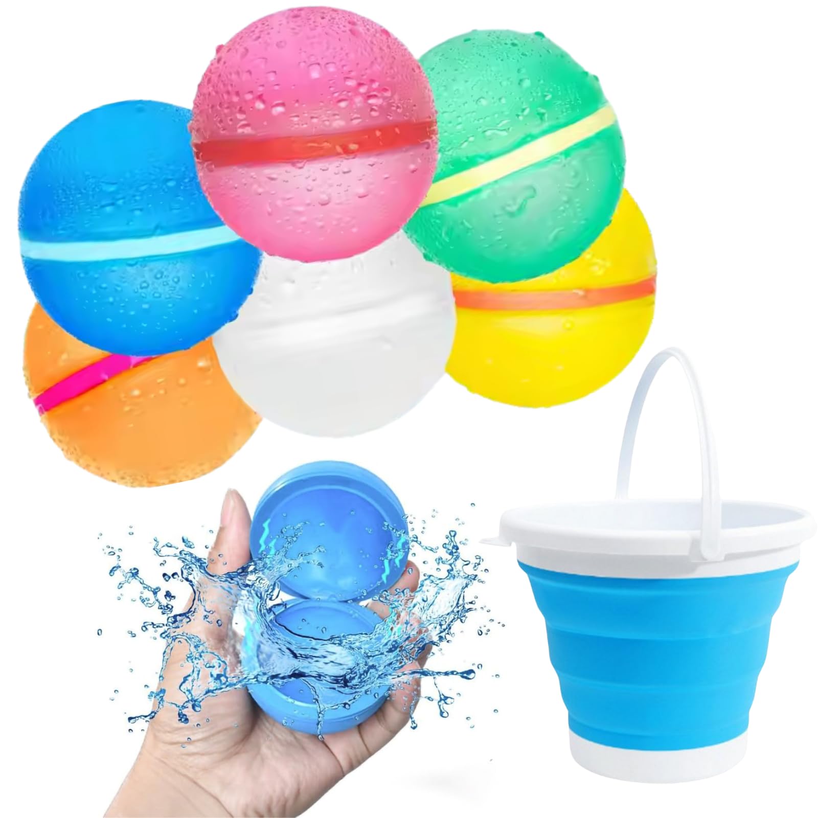 Amazon.co.jp: Celvish 水風船 繰り返し スプラッシュボール プール