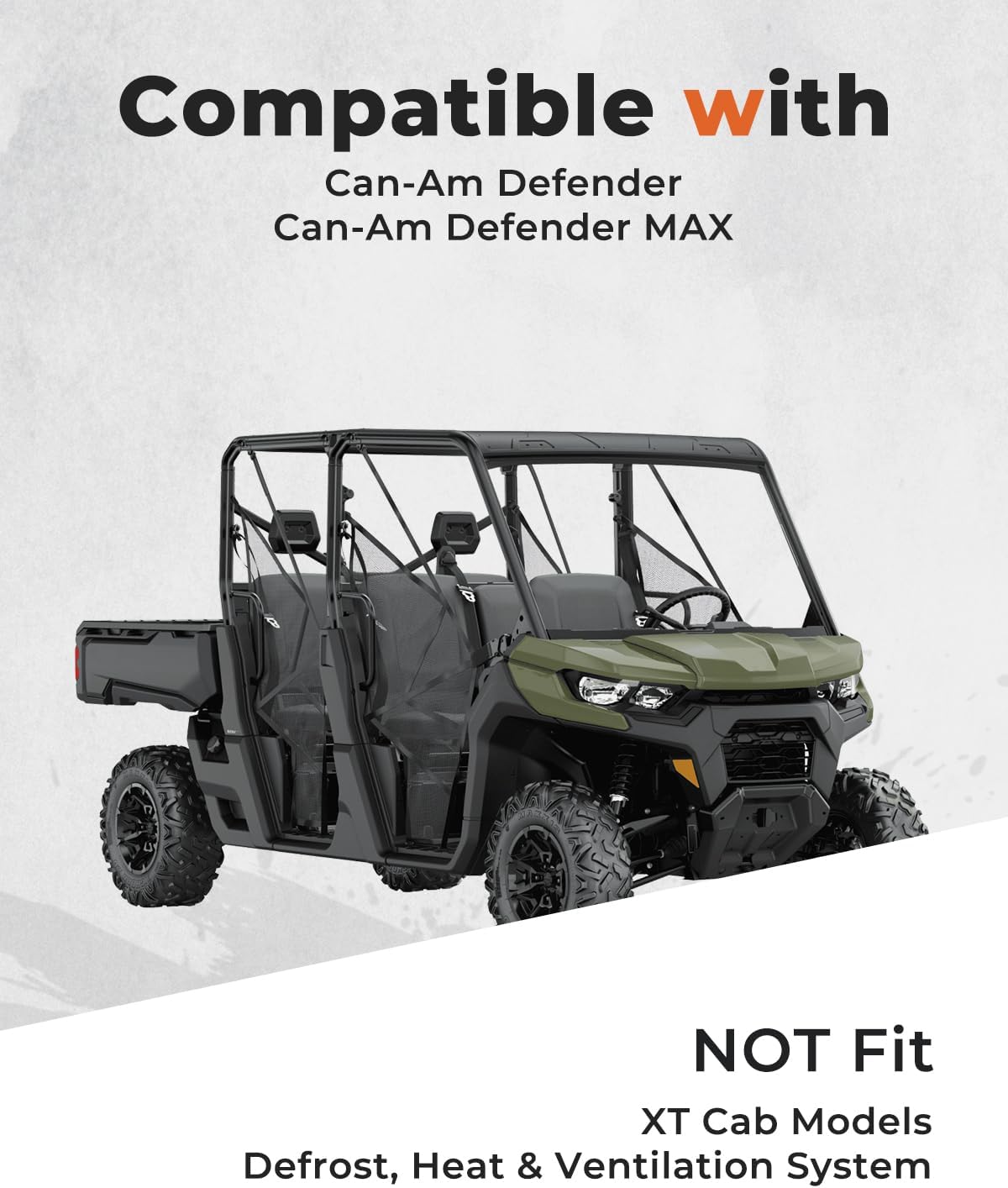 KEMIMOTO Dash Storage Nets 2pcs, Compatible with Can-Am Defender & Defender MAX, Dashboard Storage Nets OE Replace 715003129