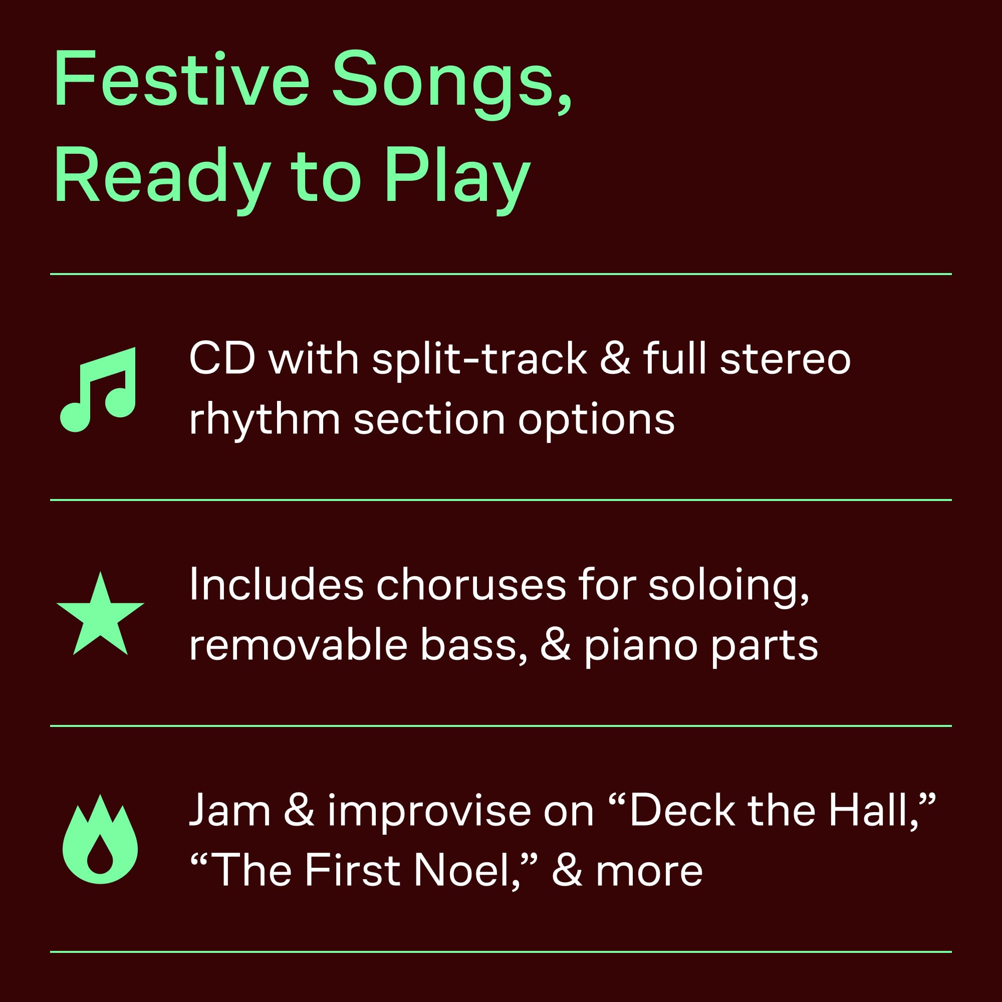 Jazz Play Along Volume 111 Cool Christmas All Inst Book/Cd: 10 Timeless Favorites (Jazz Play-Along, 111)