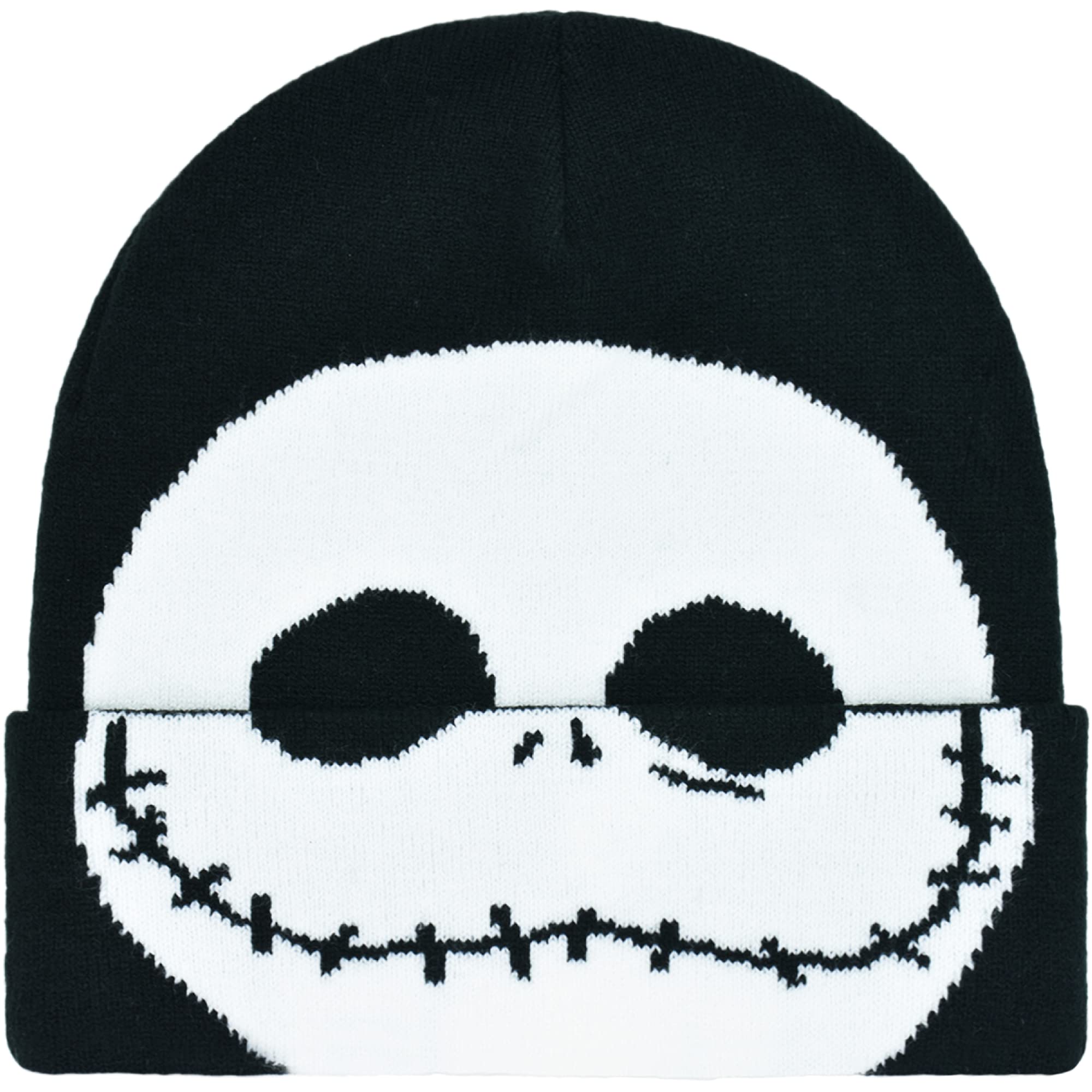 Concept One Disney Nightmare Before Christmas Jack Skellington Beanie Hat, Winter Knit Cap