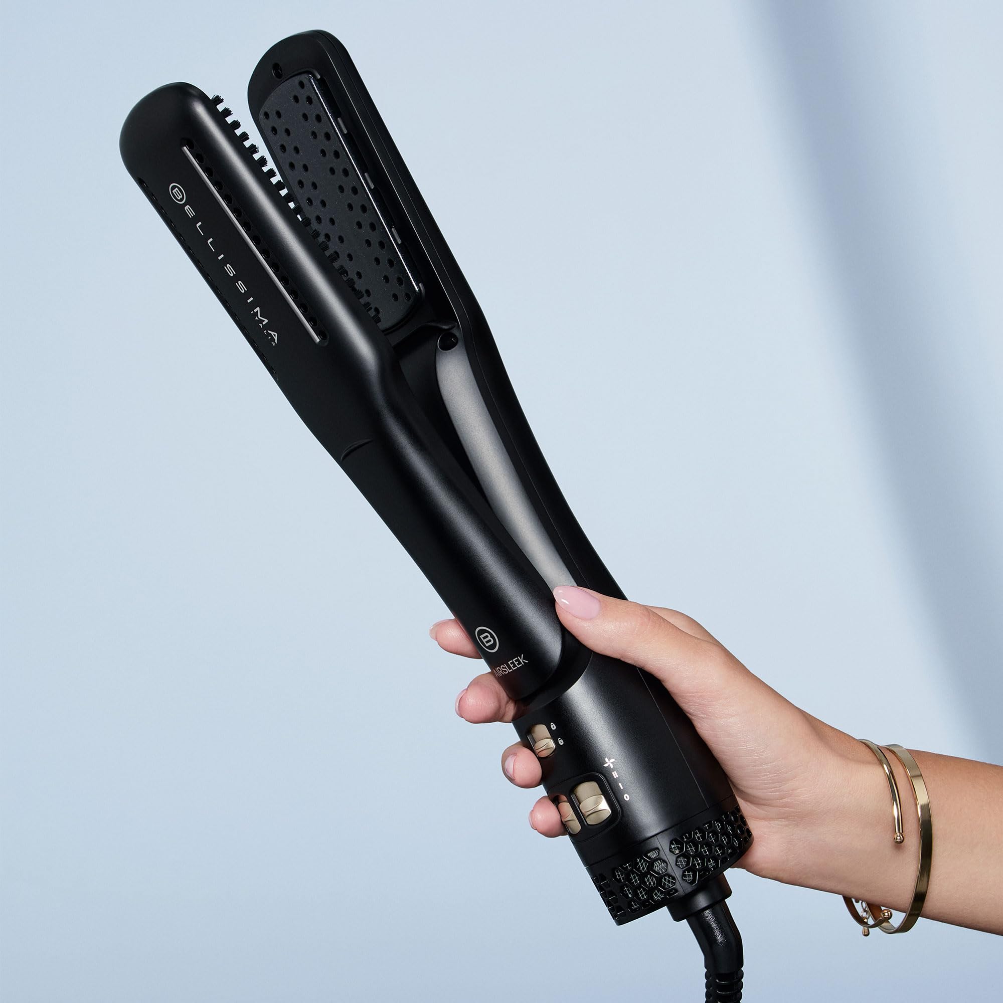Bellissima Imetec AirSleek - Piastra ad Aria 2 in 1, Asciuga e Liscia Senza Calore Estremo per un Liscio Naturale e Capelli Protetti. Tecnologia a Ioni, Rivestimento Ceramica & Cheratina