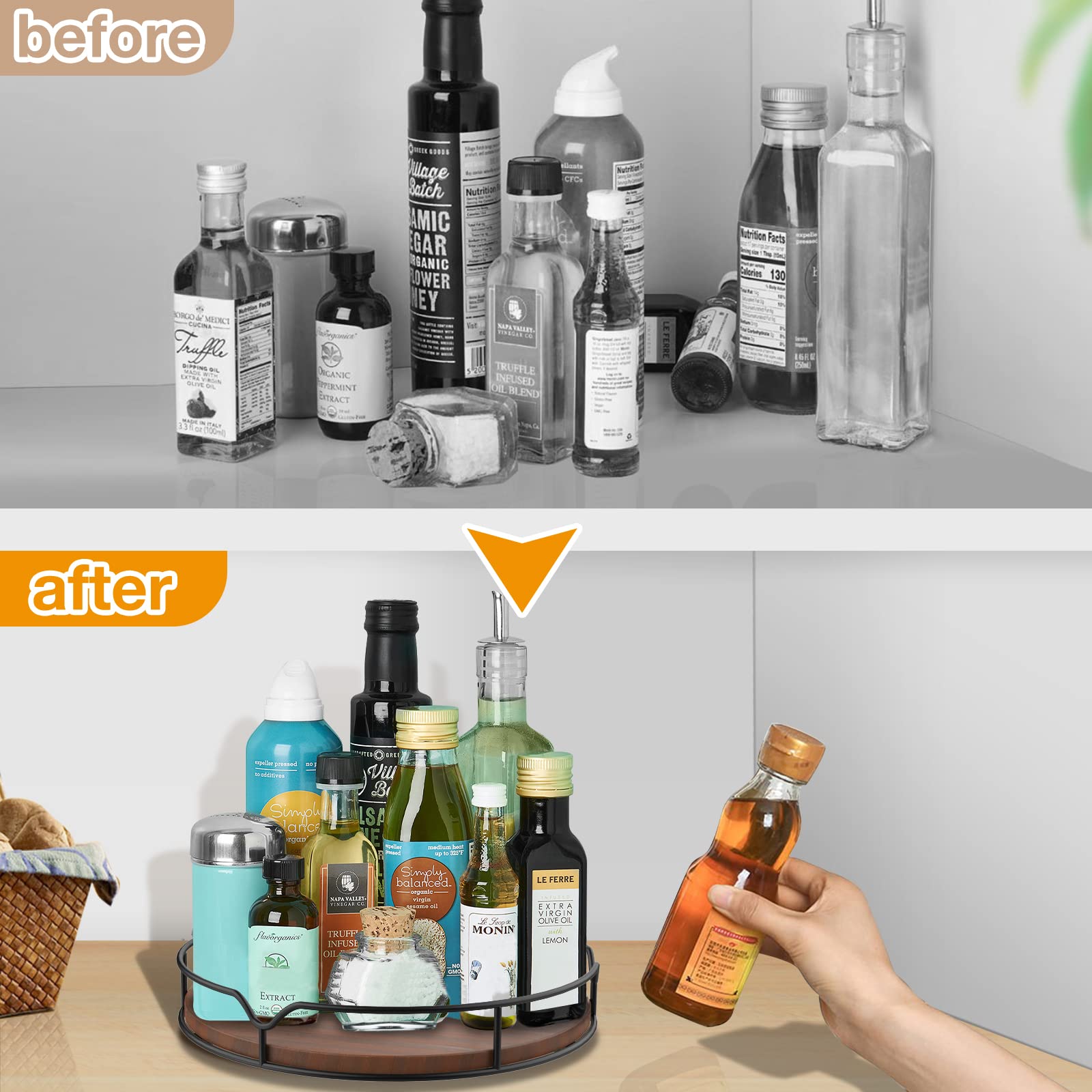 Lazy Susan Lazy Susan Organiseur De Plateau Tournant 2 Pièces, 27,5 Cm