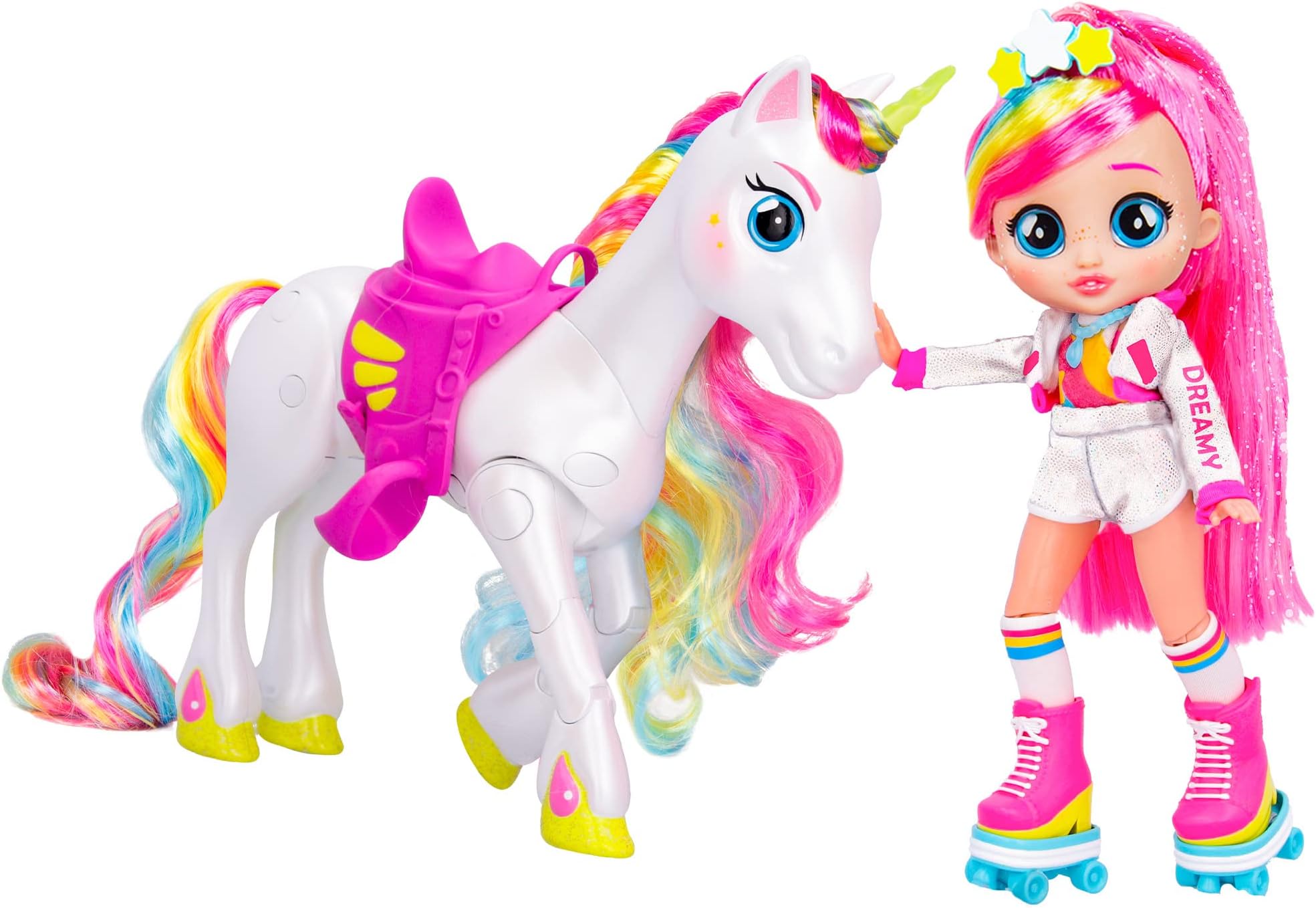 BFF by Cry Babies Dreamy & Rym - Fashion Doll with 9+ Surprises Including Outfit and Accessories for Fashion Toy, Girls and Boys Ages 5 and Up, 7.8 Inch Doll, Multicolor