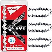 Vista 49 de KAKEI Stihl - Cadena de motosierra de 16 pulgadas, paso LP de 3/8", calibre .043", 55 eslabones de transmisión - 61PMM3 55, compatible con Stihl