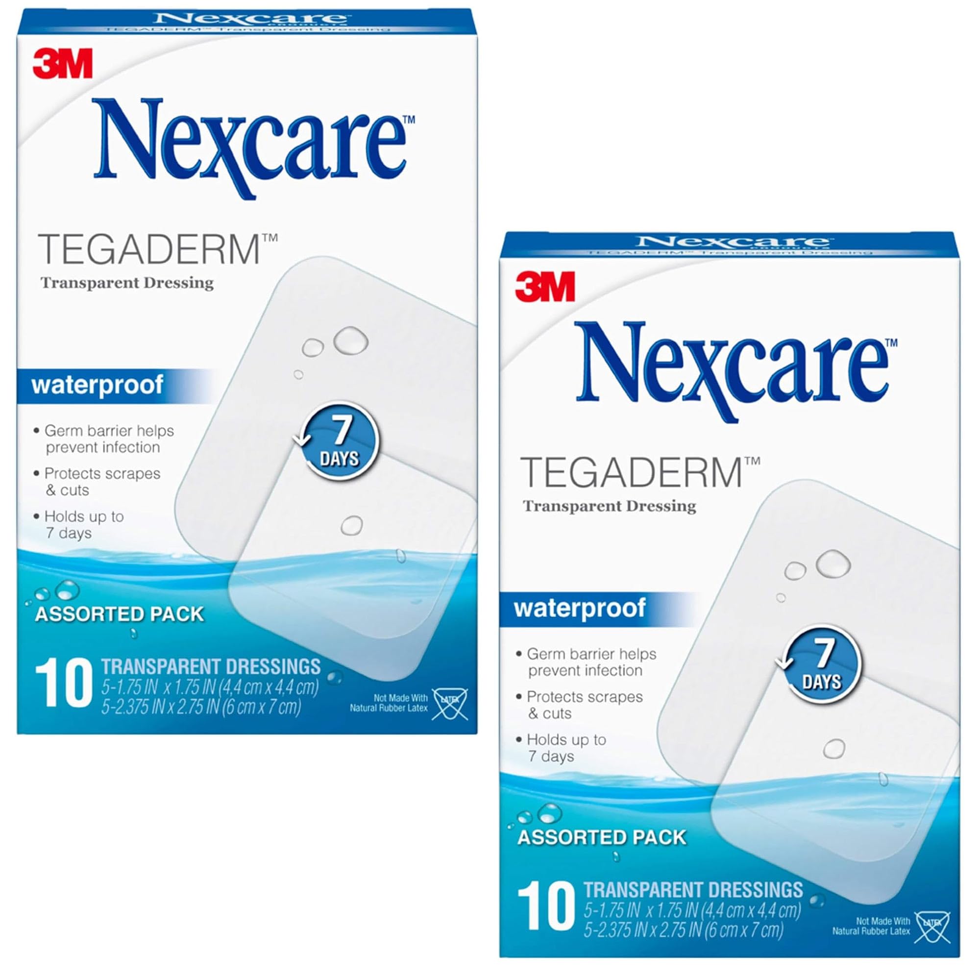 Amazon.com: Nexcare Tegaderm Transparent Dressing, Clear Film Lets