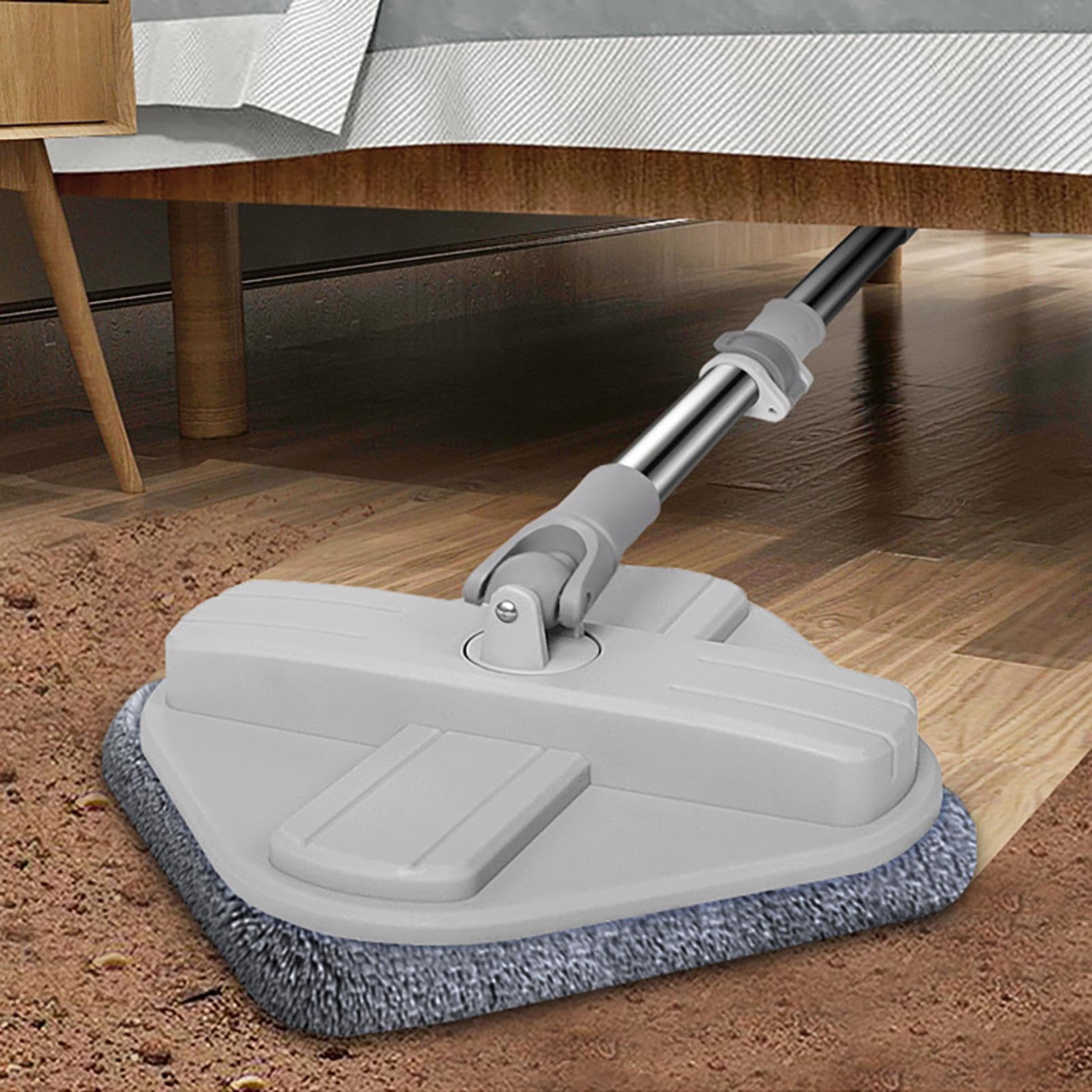 Fregona con función de escurridor - Separación automática de agua sucia, cubo de fregona con cabezal giratorio, juego completo | Para parqué, azulejos, hogar, apartamento, cocina, salón, dormitorio