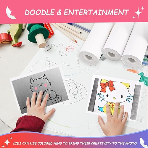 Miniatura 4 de 15 rollos de papel de impresión de repuesto de cámara instantánea, HD Kidizoom Print Camera Paper Recambio de papel para la mayoría de los niños