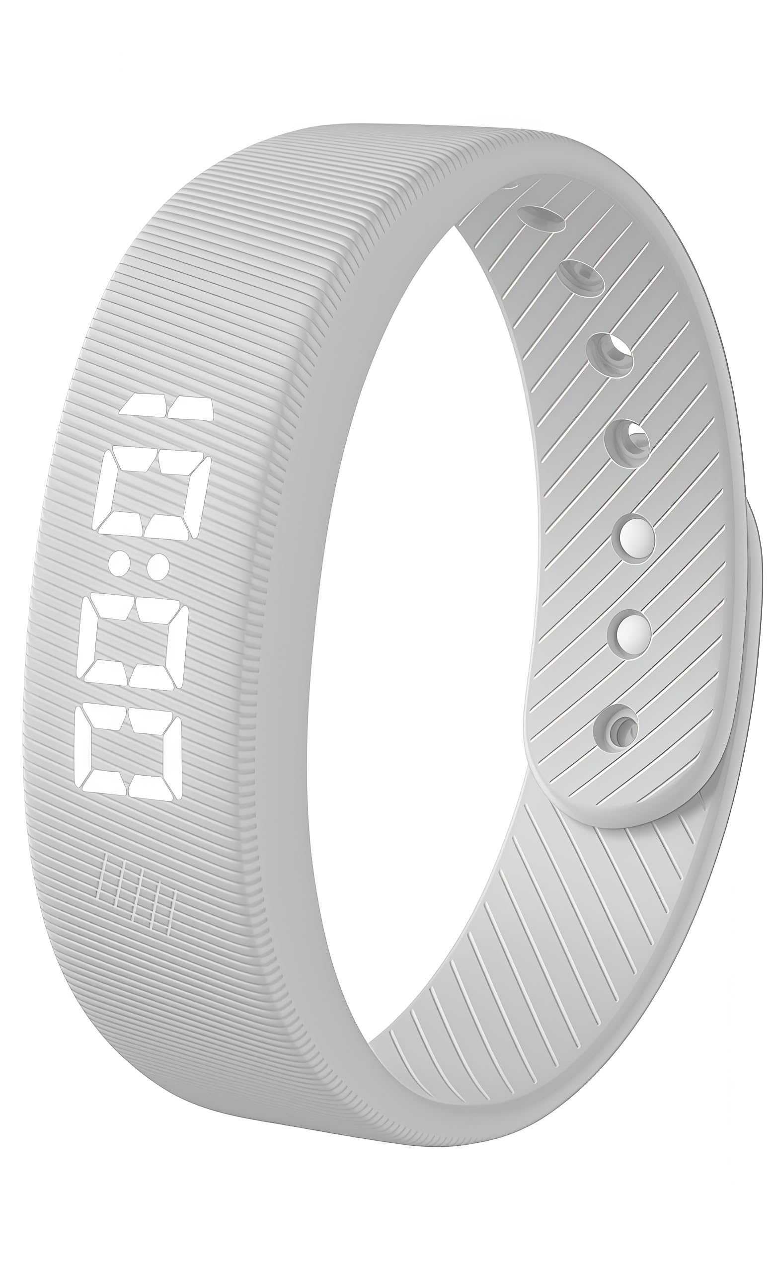 Gosasa Lightweight LED Digital Sport Watch Waterproof Fitness Tracker with Calorie Counter, Pedometer, Vibrating Alarm, USB Rechargeable Silicone Wristband for Men Women, White, Casual-image-40