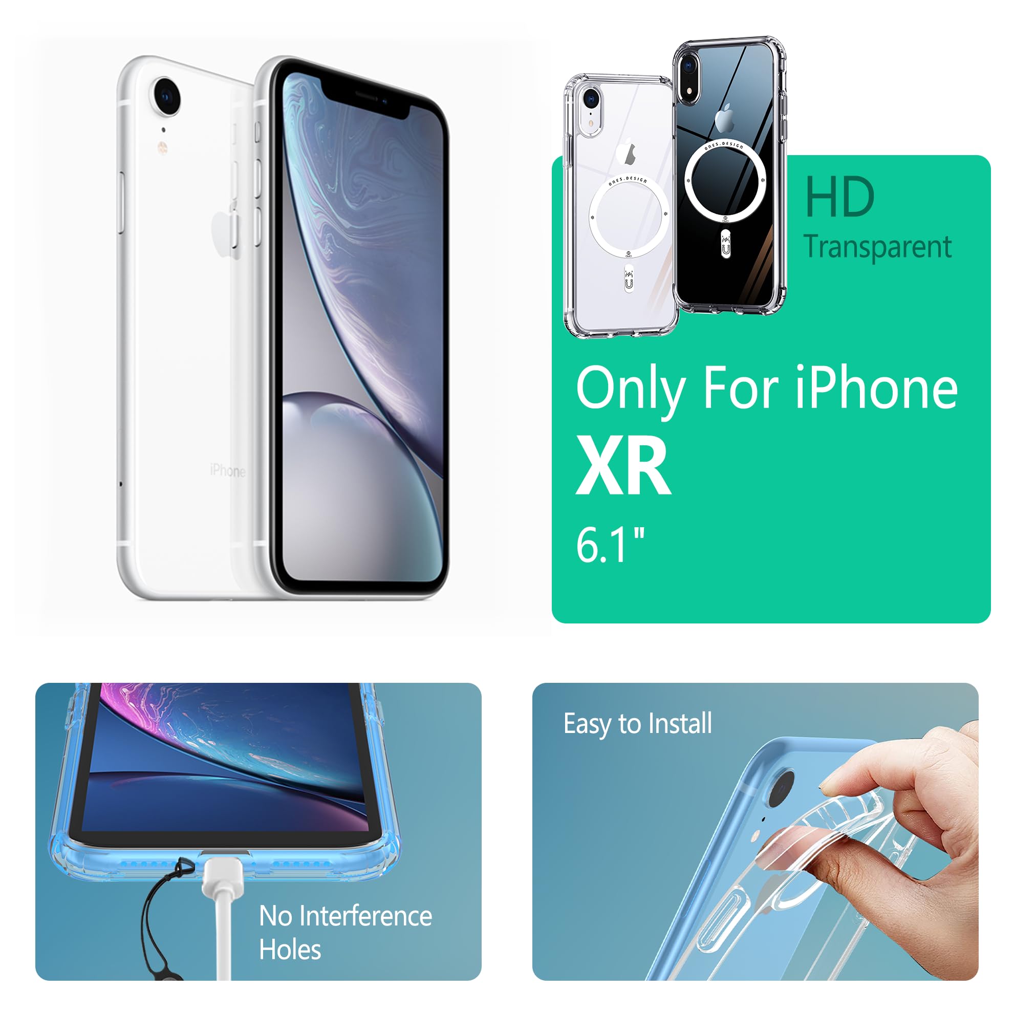その他 iPhoneXR Amazon.com: ONES for iPhone XR Case, Hybrid Magnetic Phone Case