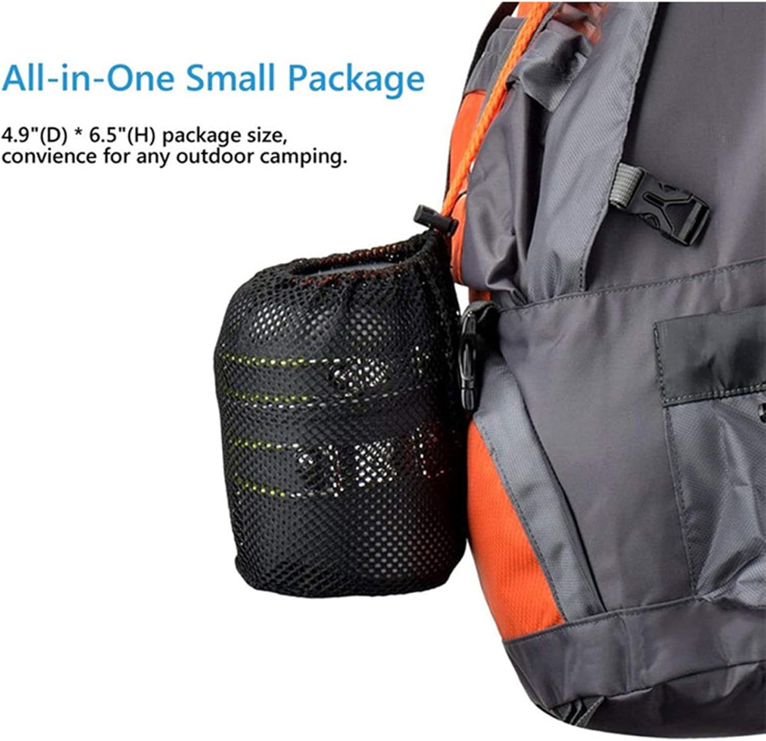 Camping Cookware Mess Kit, with Lightweight Pot, Stove, Spork and Carry Mesh Bag, Outdoor Picnic Cookware Kit, for Camping, Backpacking, Outdoor Cooking, 16 Pieces