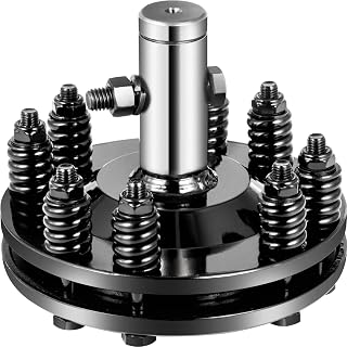 VEVOR Slip Clutch, 1 3/8" PTO Slip Clutch, Smooth Round Ends PTO Friction Clutch, Carburized Steel Tractor Slip Clutch, Adjustable Rotary Cutter Slip Clutch, Black Brush Hog Slip Clutch for PTO Shaft