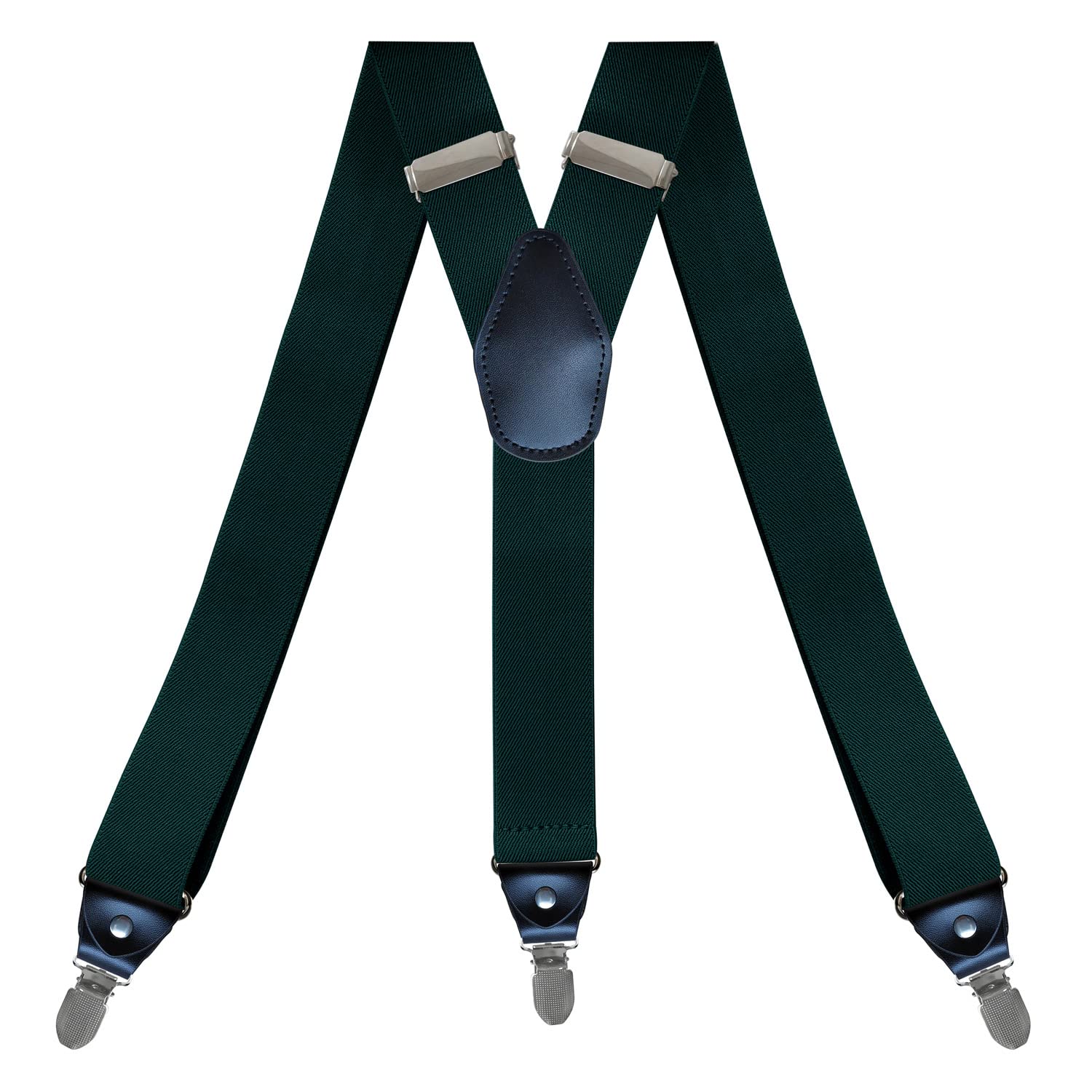 Tirantes de hombre, Tirantes vintage for hombre, resistentes, grandes y altos, con 3 clips, ajustables en la espalda