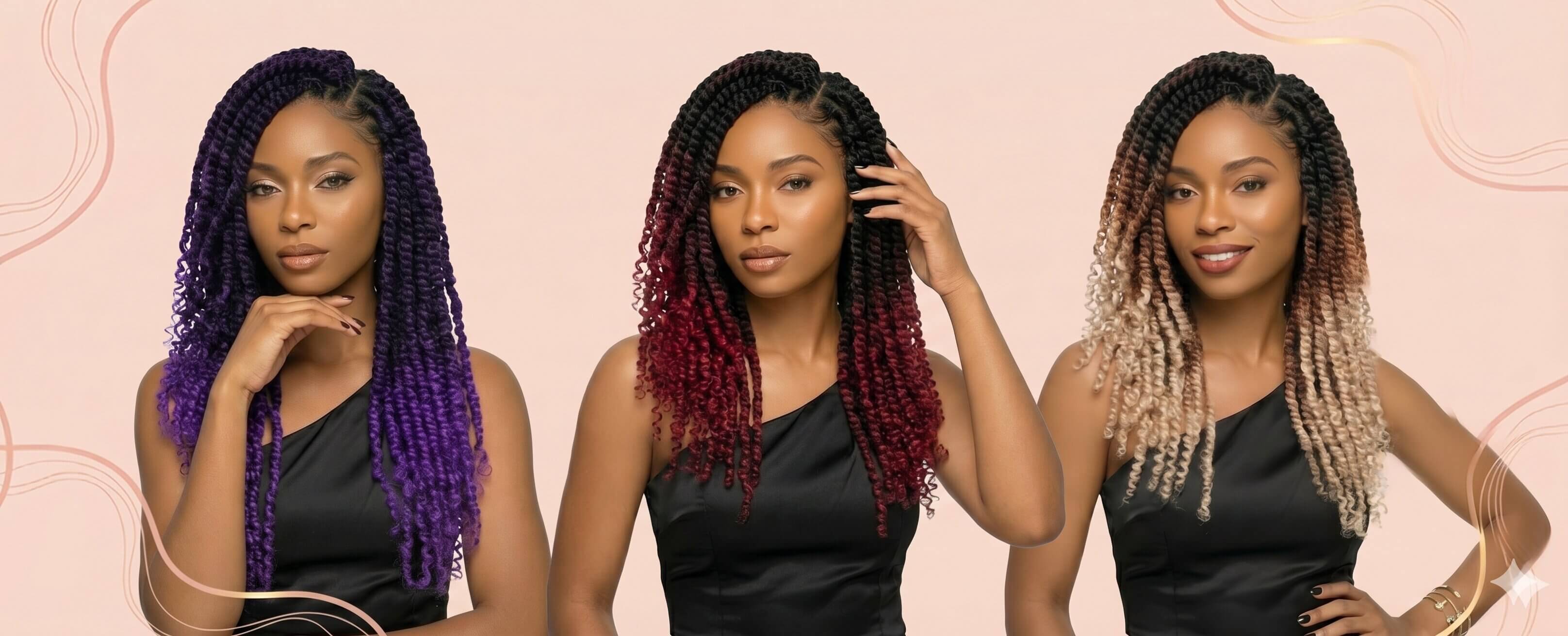 Amazon.com : Bestlove 14 Inch 8 Packs Purple Pre-twisted Passion