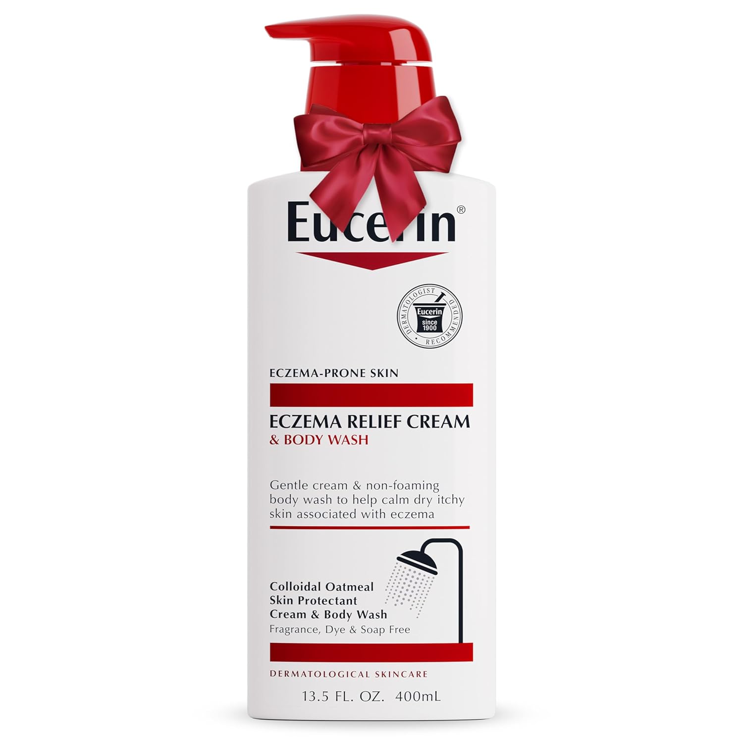 Eucerin Eczema Relief Cream Body Wash, Eczema...