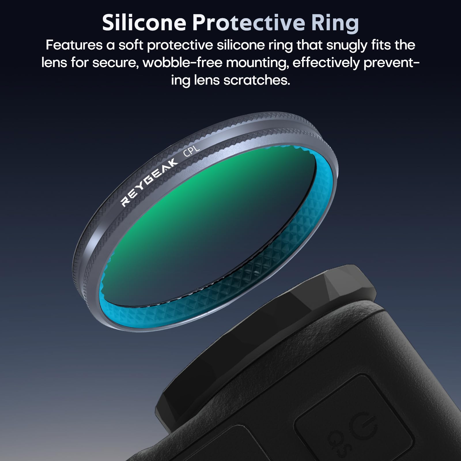 REYGEAK filtres ND pour DJI Osmo Action 6, 4 Pièces CPL ND8 ND16 ND32, Verre Optique HD Multi-Revêtu, Filtres de Lentille Polarisant à Densité Neutre pour Accessoires DJI Osmo Action