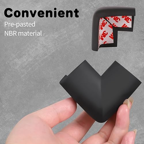 Miniatura 4 de Paquete de 8 protectores de esquina suaves precintados, protectores de esquinas de mesa, fundas de esquina de seguridad para bebés, cojines de