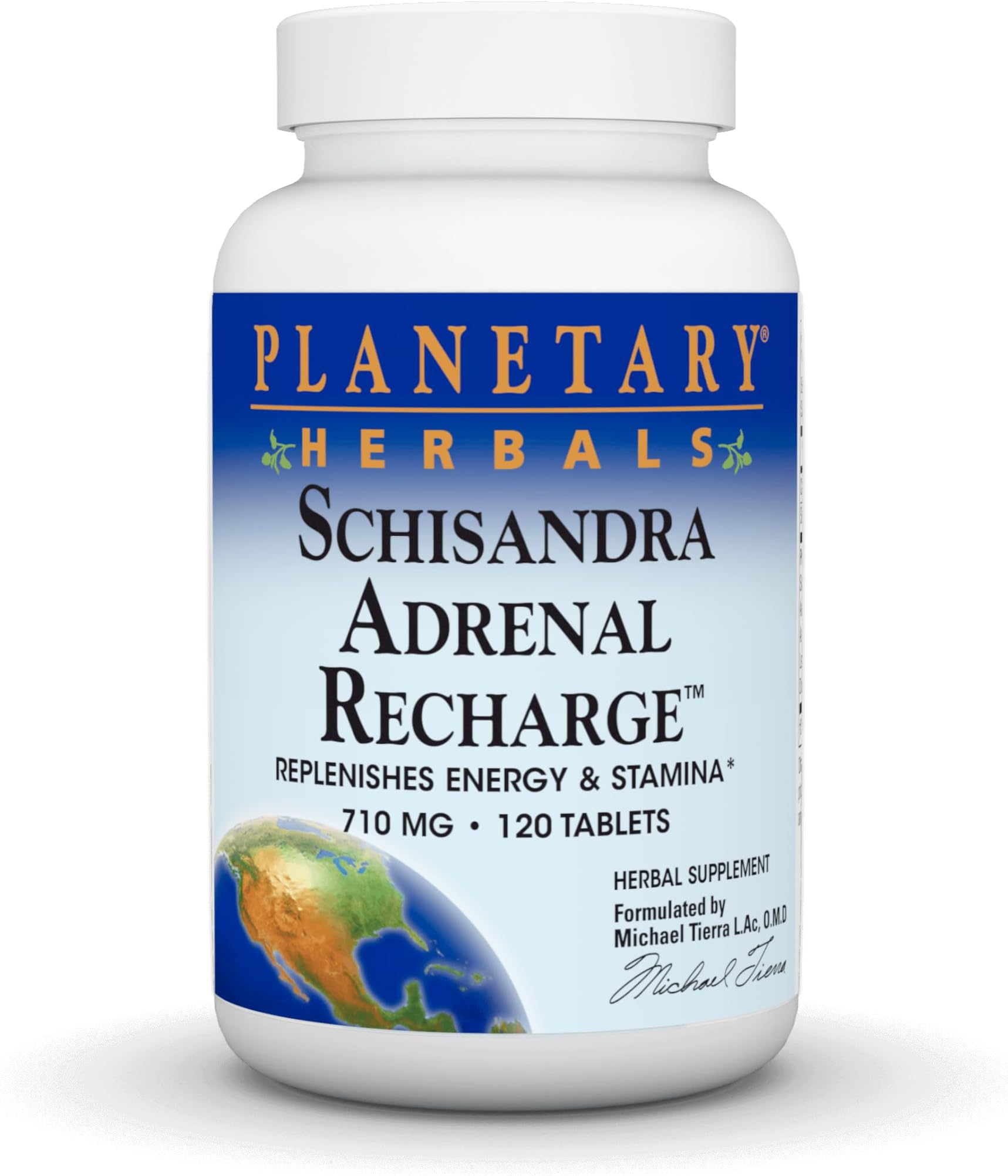 Planetary Herbals Schisandra Adrenal Complex 710mg With Yam Rhizome, Poria Sclerotium & More - 120 Tablets