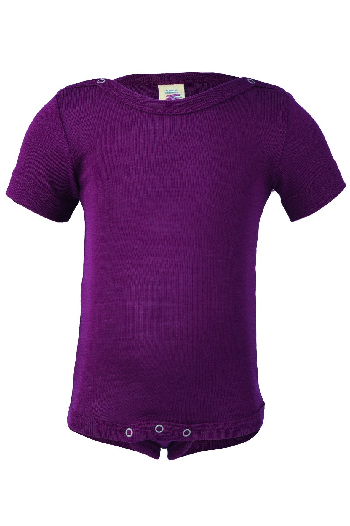 Engel natur Body Suit, Organic Wool And Silk (1. 0-3 Months - EU 50/56, Orchid)