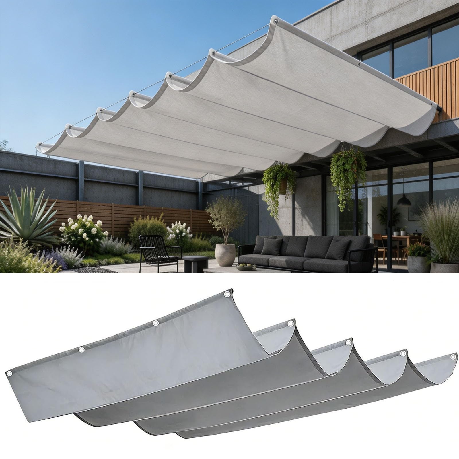 Toldo retráctil exterior para crear sombra en tu terraza o cenar en el jardín sin calor