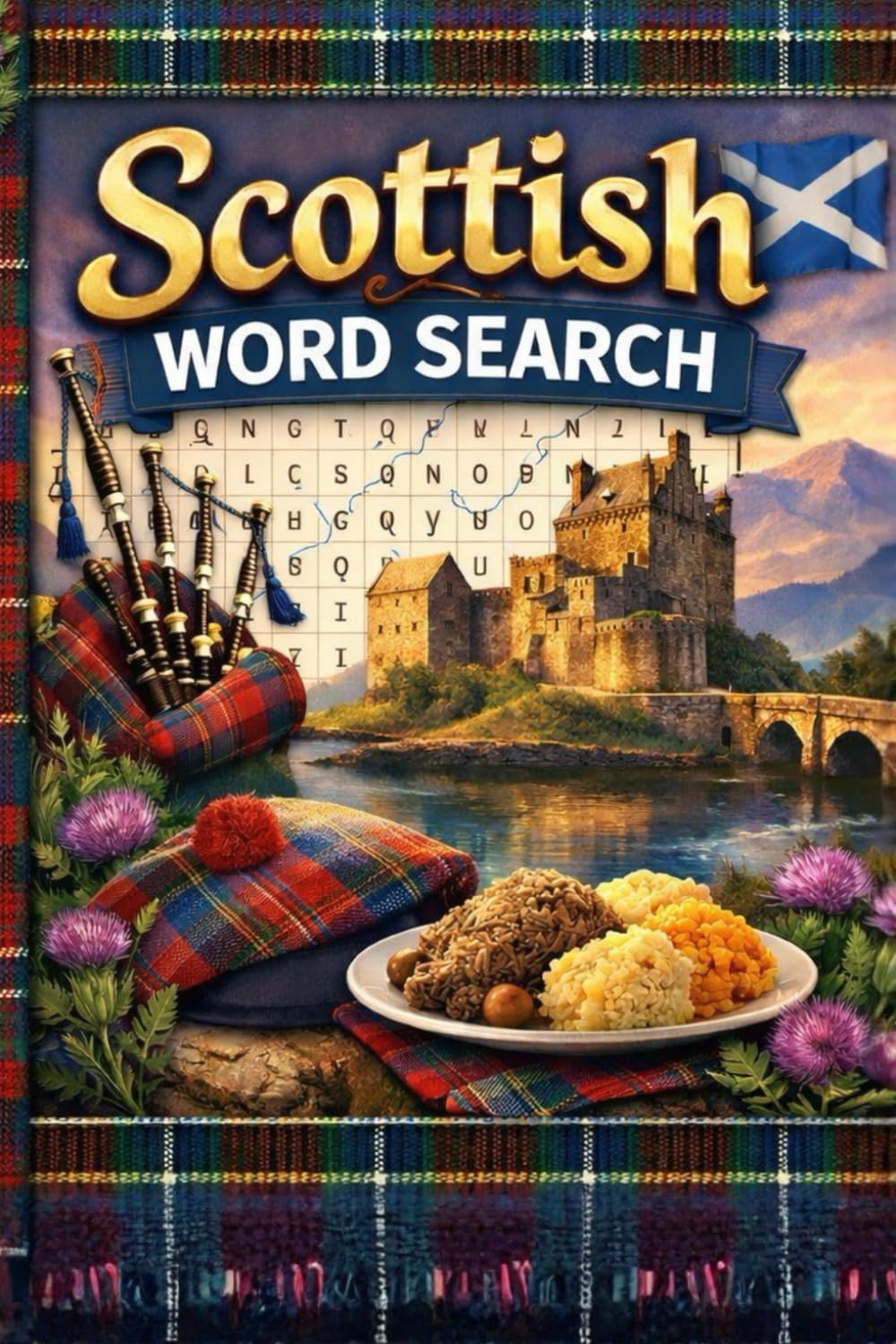 Scottish Word Search: 60 Scottish-Themed Word Search Puzzles Featuring Slang, Places, Culture & Traditions