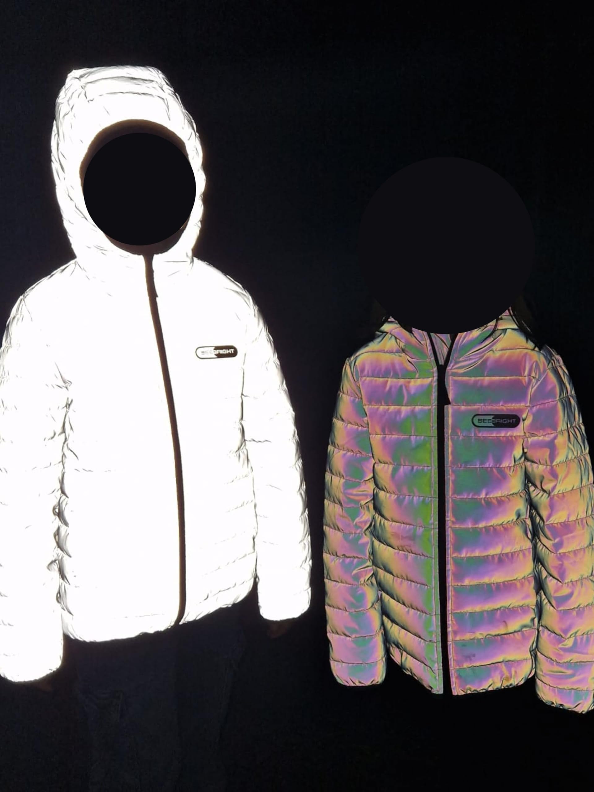 Chaquetas acolchadas reflectantes para niños