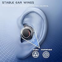 Vista 6 de IAMJOY Wireless Gaming Earbuds, 20ms Low Latency, Game Earbuds with Mic, 2.4GHz & Bluetooth, Compact LED Display Compatible with Meta Quest 3/2