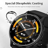 Vista 4 de LK 6 unidades para Garmin Venu 3 Protector de pantalla 45mm - Protector de pantalla de TPU suave autorreparable, antiarañazos para Garmin Venu 3