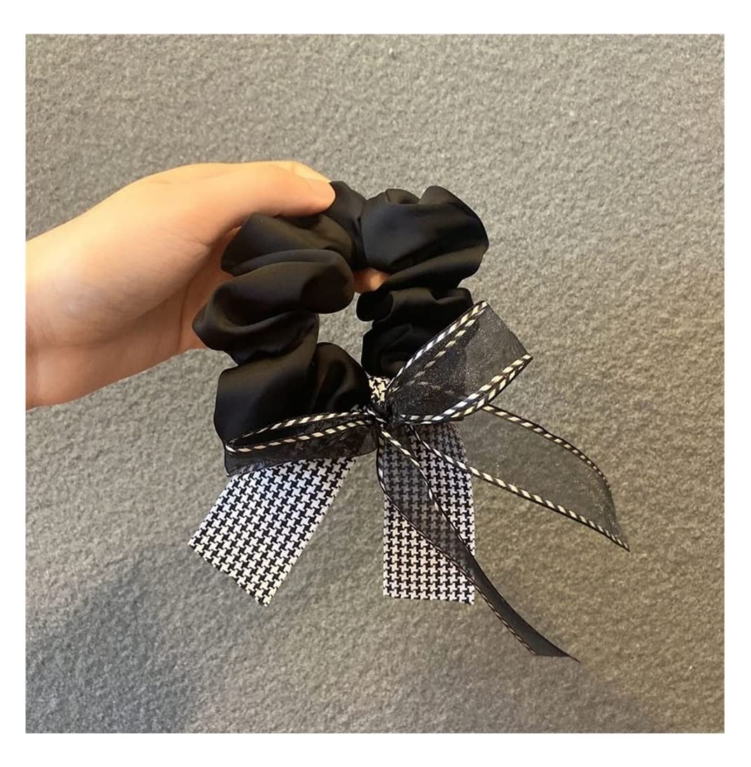 Scrunchies Per Capelli 3pcs Fiocco Di Pizzo Anello Per Capelli Nastro Intestino Crasso Copricapo Elastico Cavallo Francese Elastici Per Coda Di Cavallo