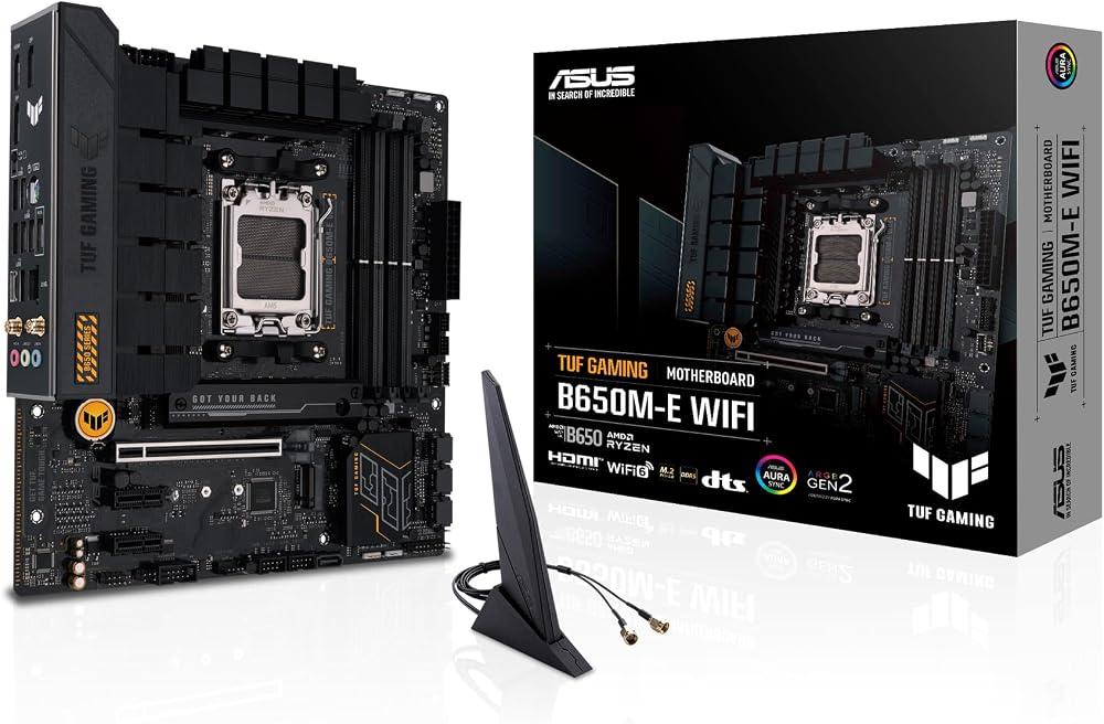 Placa Mãe Asus TUF Gaming B650M-E WIFI, Chipset B650, AMD AM5, mATX, DDR5, 90MB1FV0-M0EAY0 em oferta