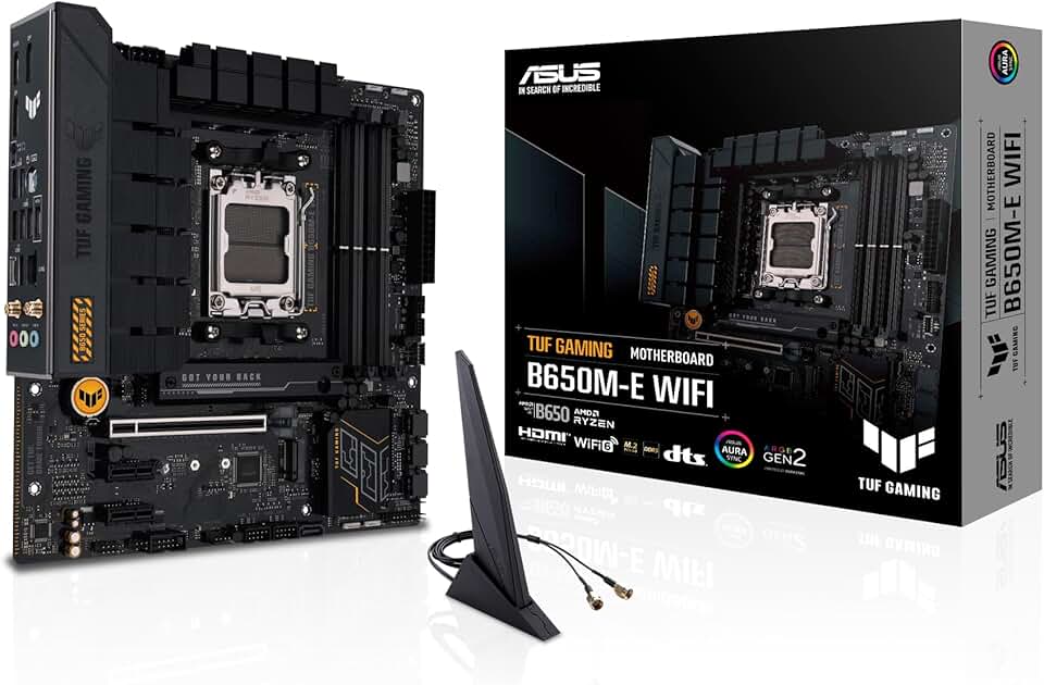 Placa Mãe Asus TUF Gaming B650M-E WIFI, Chipset B650, AMD AM5, mATX, DDR5, 90MB1FV0-M0EAY0