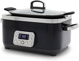 GreenPan Elite 14-in-1 6QT PFAS-Free Ceramic Nonstick Slow Cooker - Sear, Steam, Bake, Dishwasher Safe