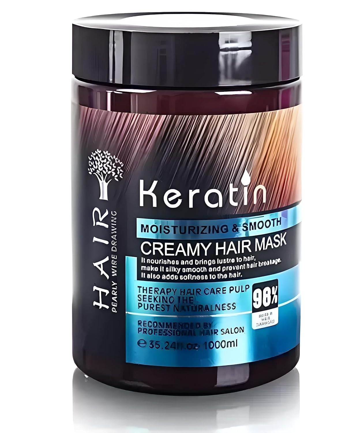 Professional Keratin Cream Hair Mask-Floral, Moisturizing & Smoothing For Dry Damaged (800 Gm),1 Count