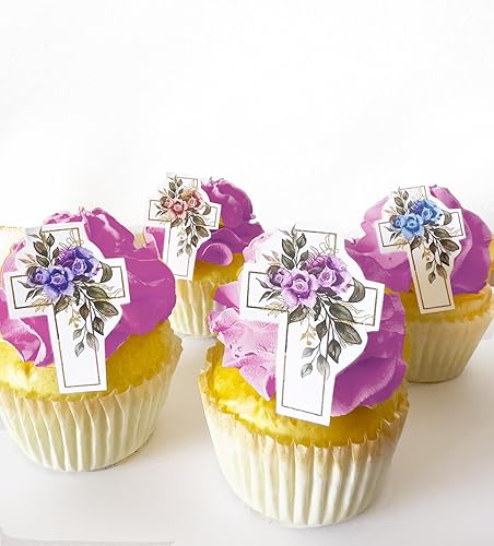 Miniatura 9 de Calaveras grandes comestibles de azúcar  Decoración para pasteles Dia De Los Muertos  Calaveras para tartas  Decoración para cupcakes  Juego de 24