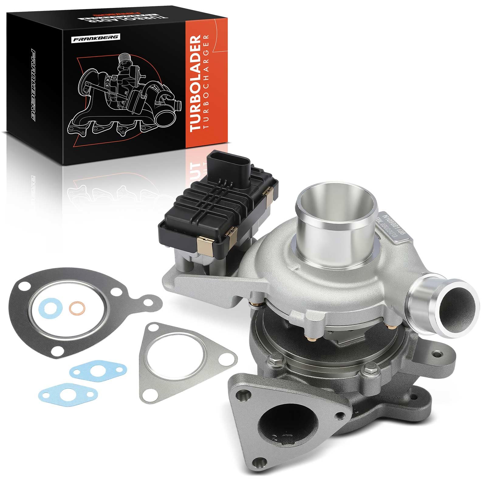Frankberg Turbocompressore Gas di scarico Turbocompressore Diesel | 7868805023W; Compatibile con: Autobus Transit V363 FAD FBD, Transit Custom V362 Box FY FZ, Tourneo Custom V362 Bus F3
