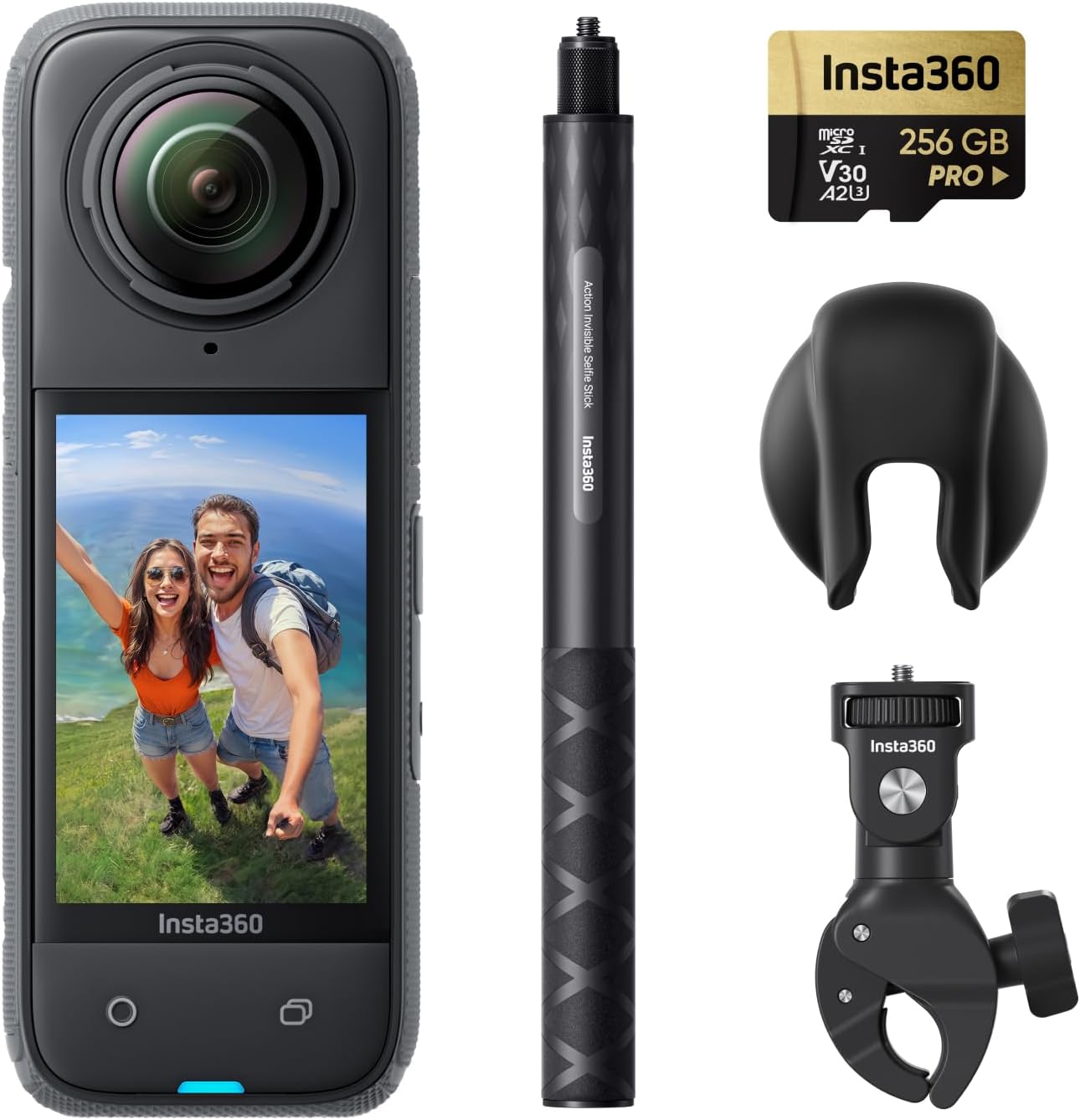 Insta360 X4 Motorcycle Bundle- 8K Waterproof 360 Action Camera