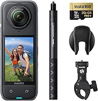 Vista 10 de Insta360 X4 Paquete de Resistencia - Cámara de acción impermeable 360 de 8K, video de gran angular de 4K, palo invisible para selfies, protectores