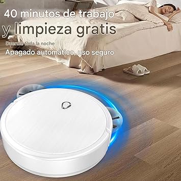 Robot Doméstico - Limpiapolvo Automático - Dispositivo Multifunción con Evitación De Obstáculos Inteligente para Limpieza Interior del Hogar Y Mantenimiento De Alfombras3