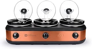 TRU Buffet Slow Cooker 3-Crock Set, Copper