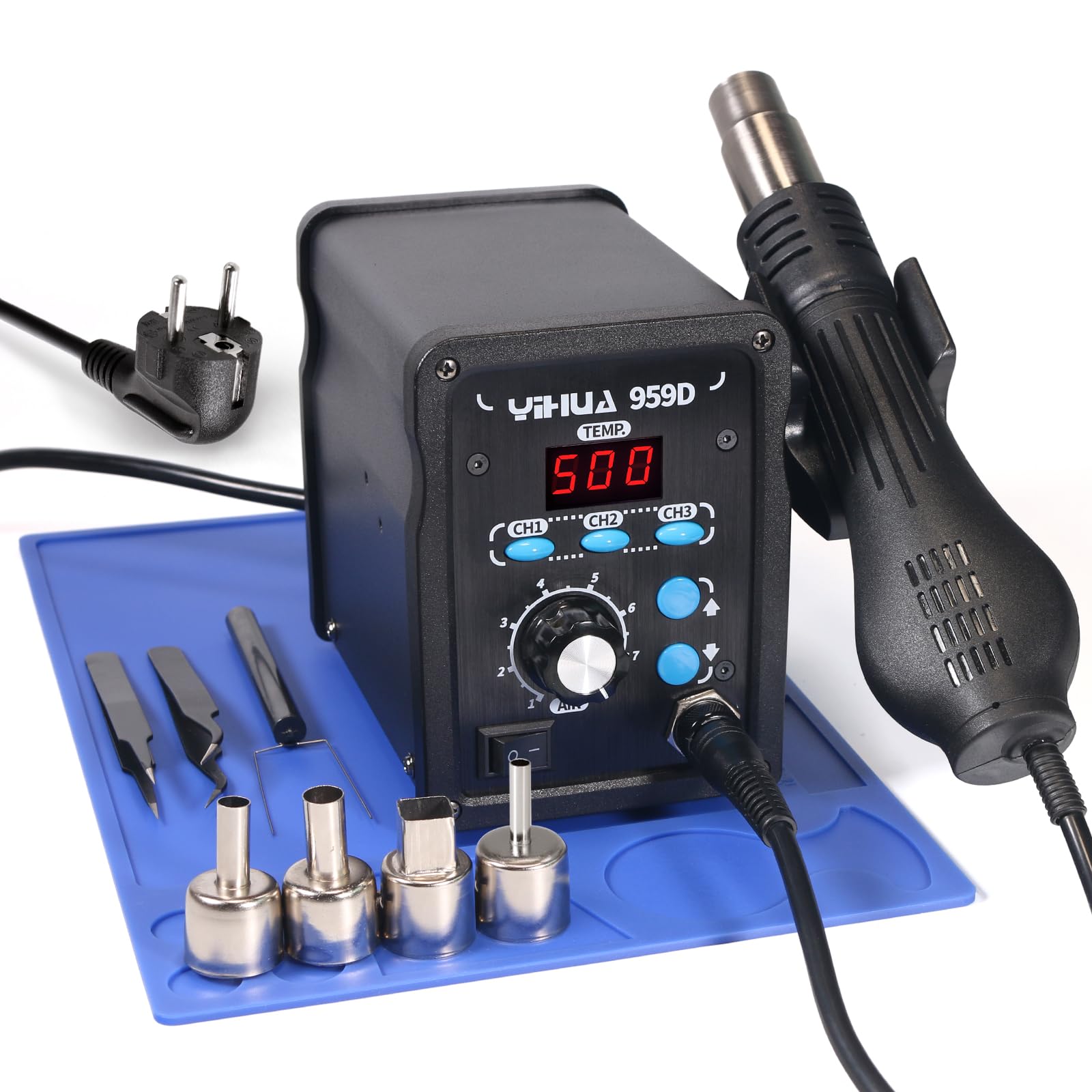 YIHUA 959D stazione aria calda rework station 700W 100-500°C