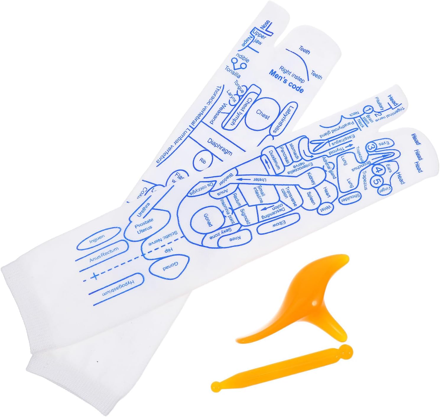 Healeved Foot Point Massage Socks Set with Trigger Point Sticks and Reflexology Acupressure Tools Men’s Foot Therapy Socks and Relaxation Spa Use