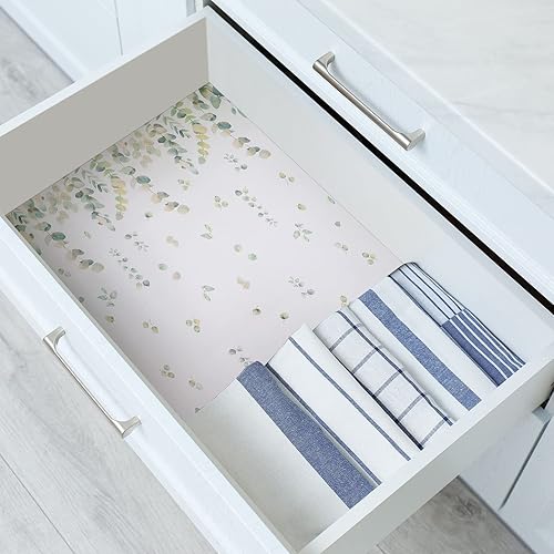 Miniatura 6 de 12 hojas de forros de cajones no adhesivos con estampado floral fragante grandes de 157 x 228 pulgadas para cocina armario dormitorio tocador