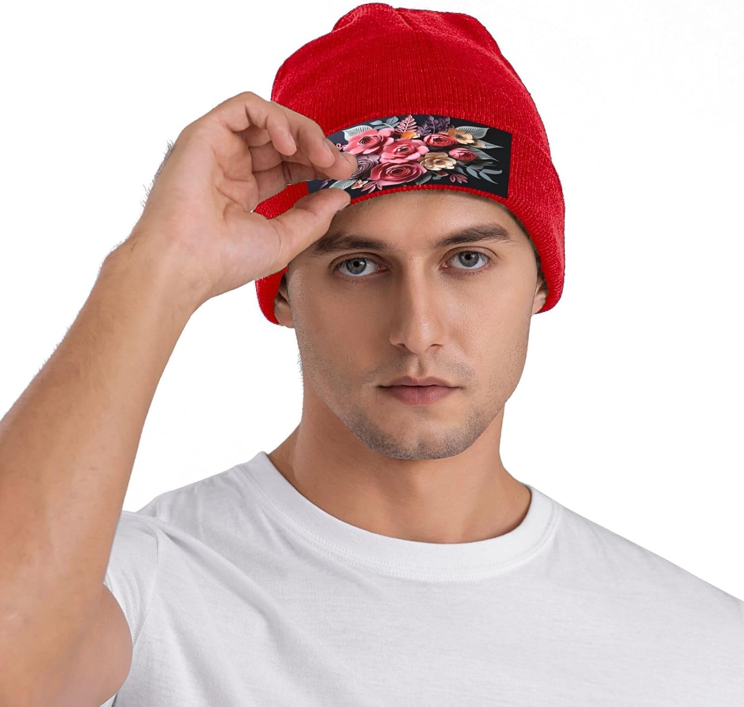 Mysterious Bouquet Unisex Beanie for Men and Women Knit Hat Winter Beanies, Bulk Knit Hat for Cold Weather