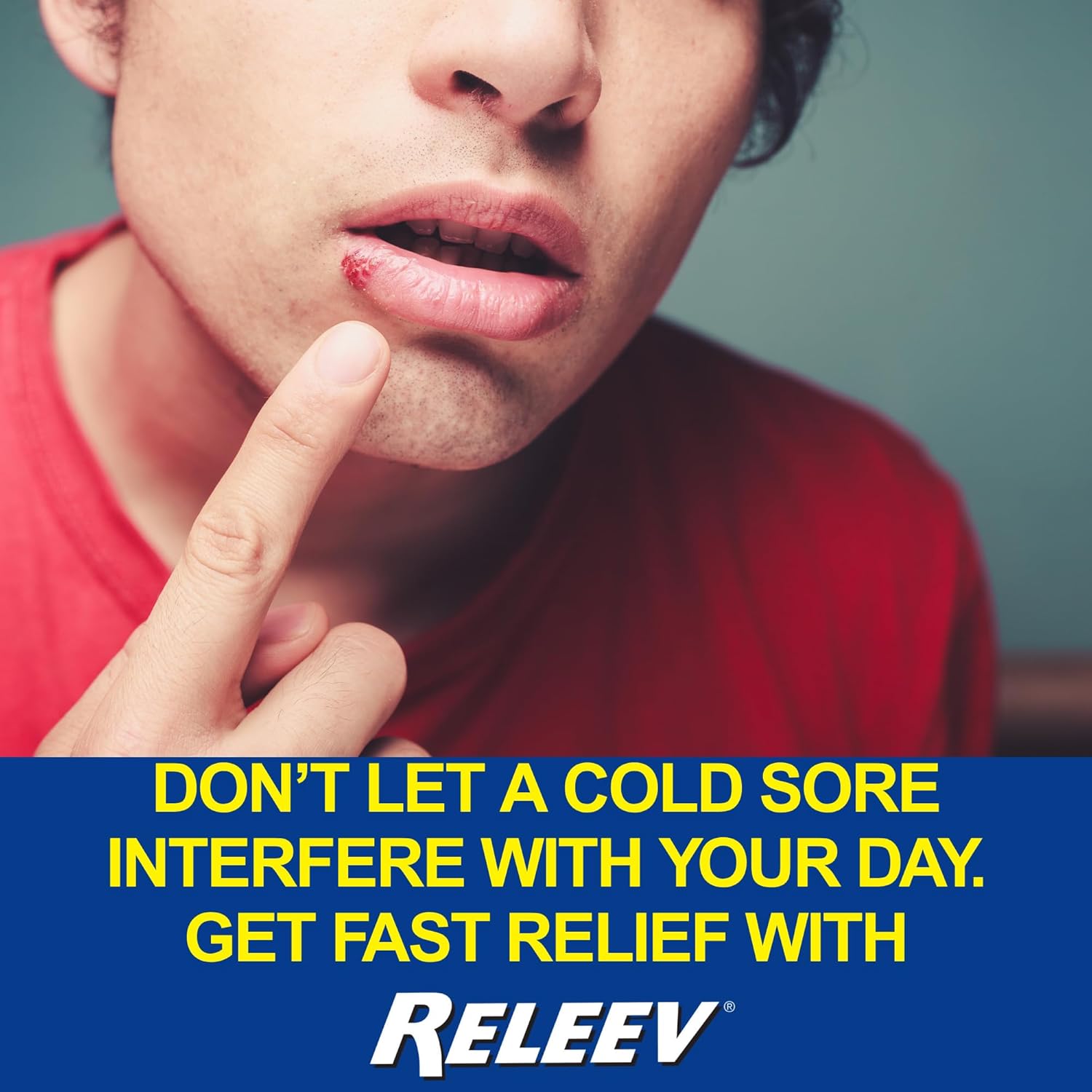 Releev 1-Day Cold Sore Treatment 6 mL – Fast Relief for Fever Blisters, Pain, Tingling & Itching – Soothing Non-Irritating Formula (Pack of 2)